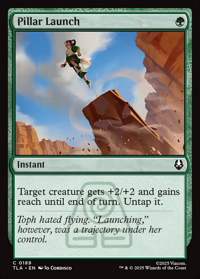 Pillar Launch 189 Common Avatar: The Last Airbender Magic: The Gathering Near Mint (NM) przód