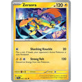 Zeraora 057/162 Uncommon Temporal Forces Pokemon Reverse Holo Lightly Played (LP) przód