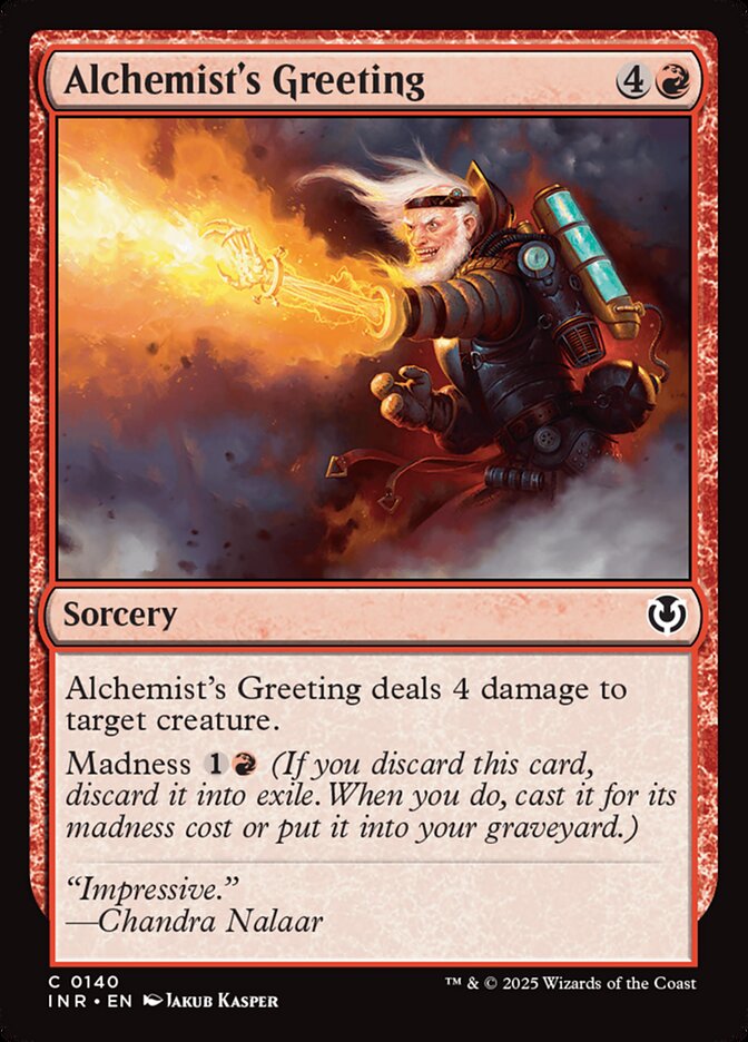 Alchemist's Greeting 140 Common Innistrad Remastered Magic: The Gathering Near Mint (NM) przód