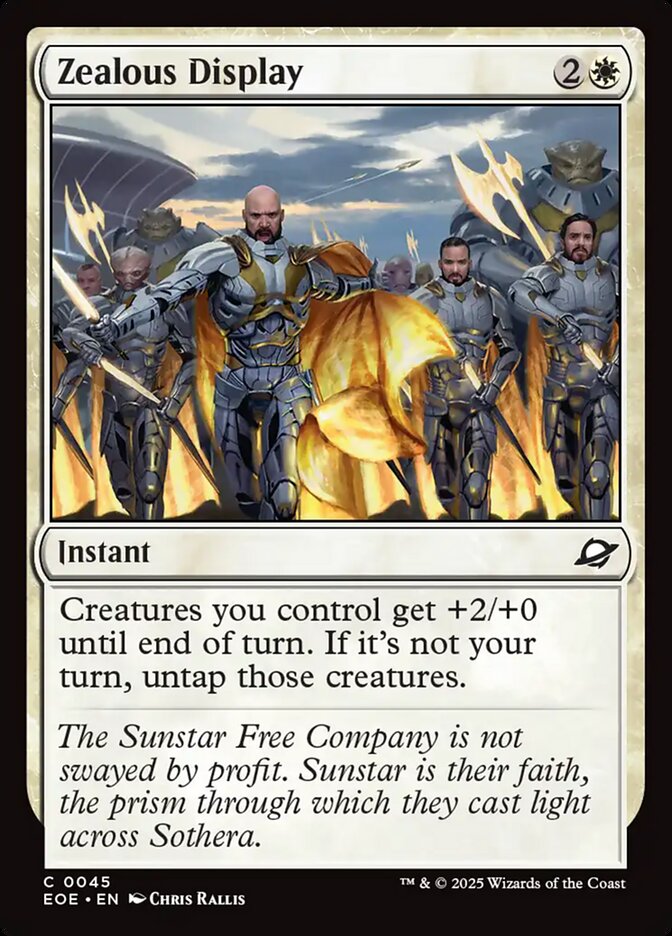 Zealous Display 45 Common Edge of Eternities Magic: The Gathering Near Mint (NM) przód