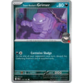 Team Rocket's Grimer 123/182 Common Destined Rivals Pokemon Reverse Holo Near Mint (NM) przód