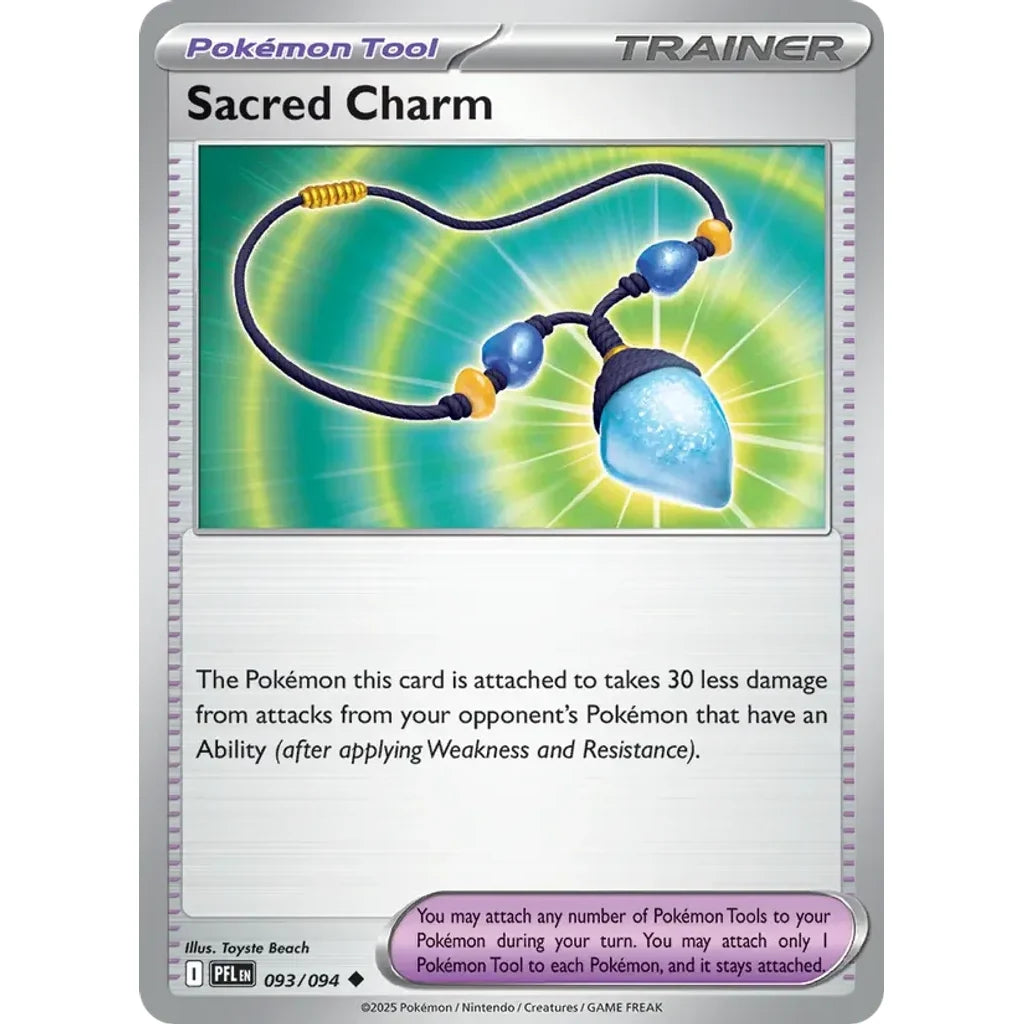 Sacred Charm 093/094 Uncommon Phantasmal Flames Pokemon Near Mint (NM) przód