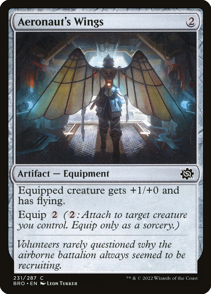 Aeronaut's Wings 231 Common The Brothers' War Magic: The Gathering Near Mint (NM) przód