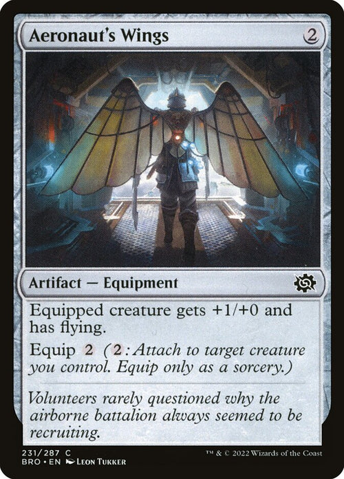 Aeronaut's Wings 231 Common The Brothers' War Magic: The Gathering Near Mint (NM) przód