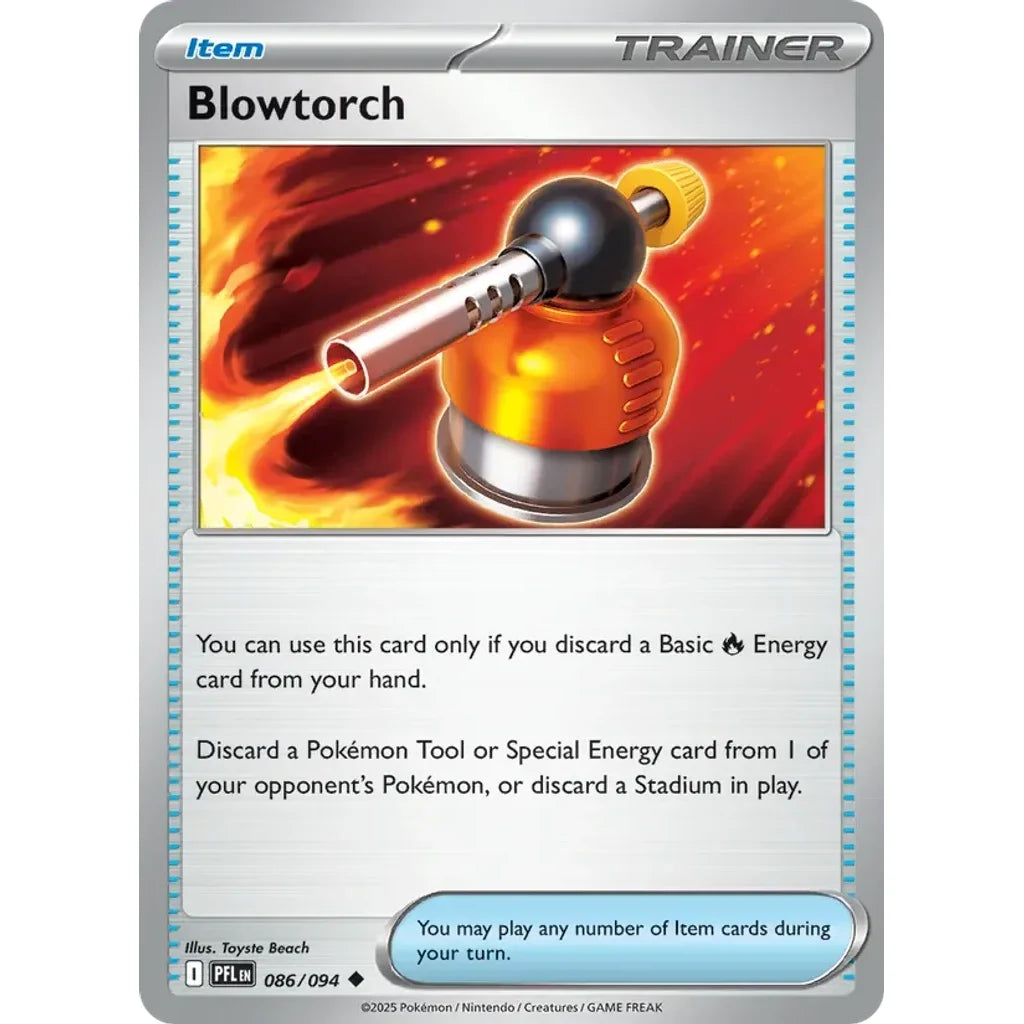 Blowtorch 086/094 Uncommon Phantasmal Flames Pokemon Near Mint (NM) przód