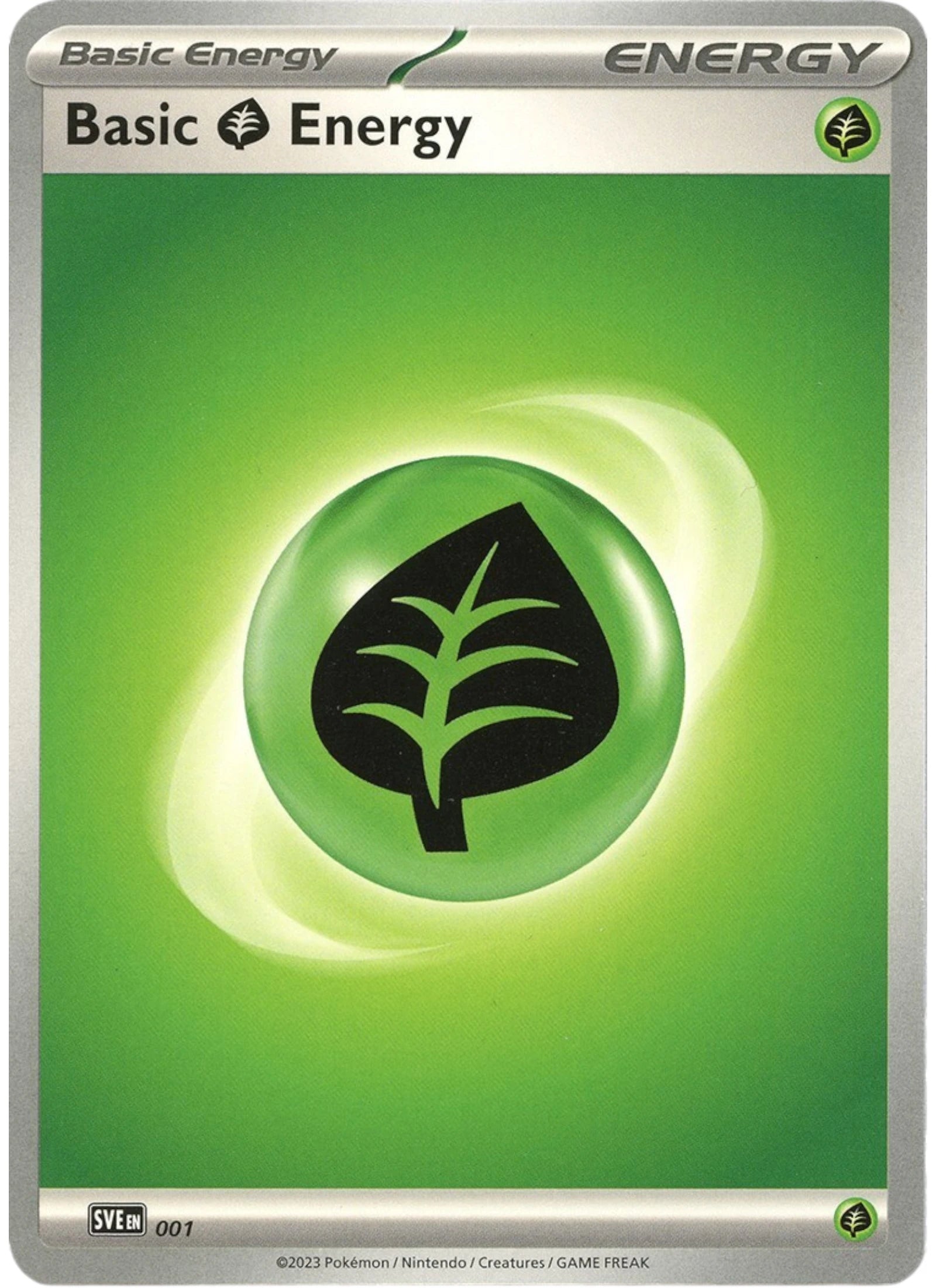 Grass Energy · Scarlet & Violet Energy · #001 Near Mint (NM) — przód