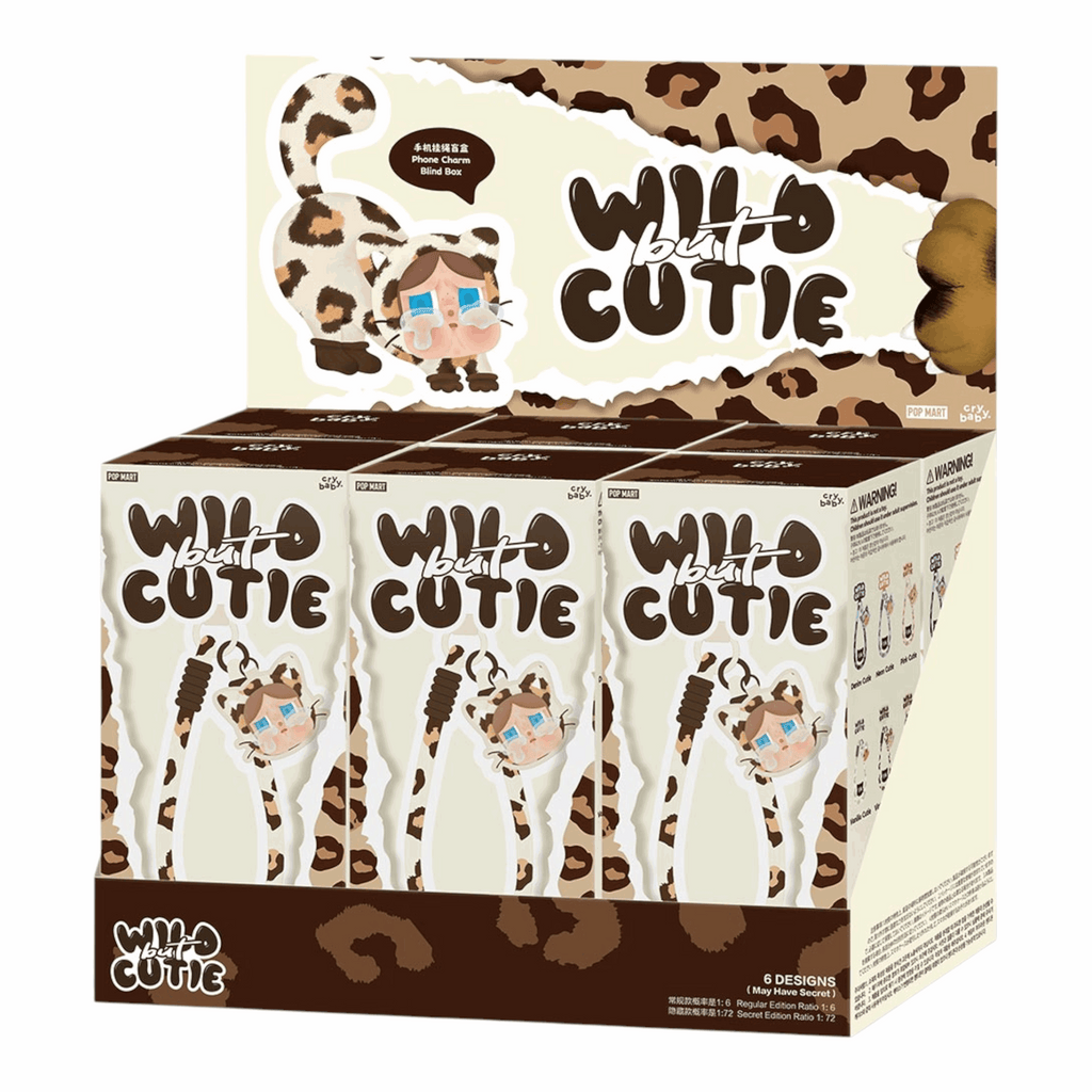 Pop Mart CryBaby Wild but Cutie Series Phone Charm Sealed Case (6 Blind Box)