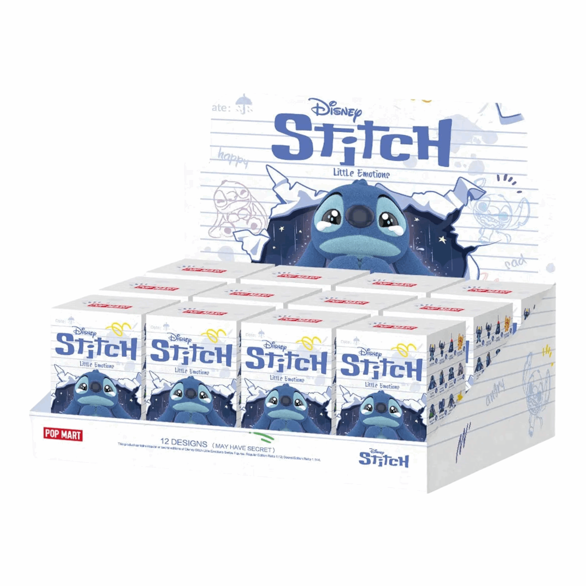 Pop Mart Disney Stitch Little Emotions Series Figure Sealed Case (12 Blind Box)