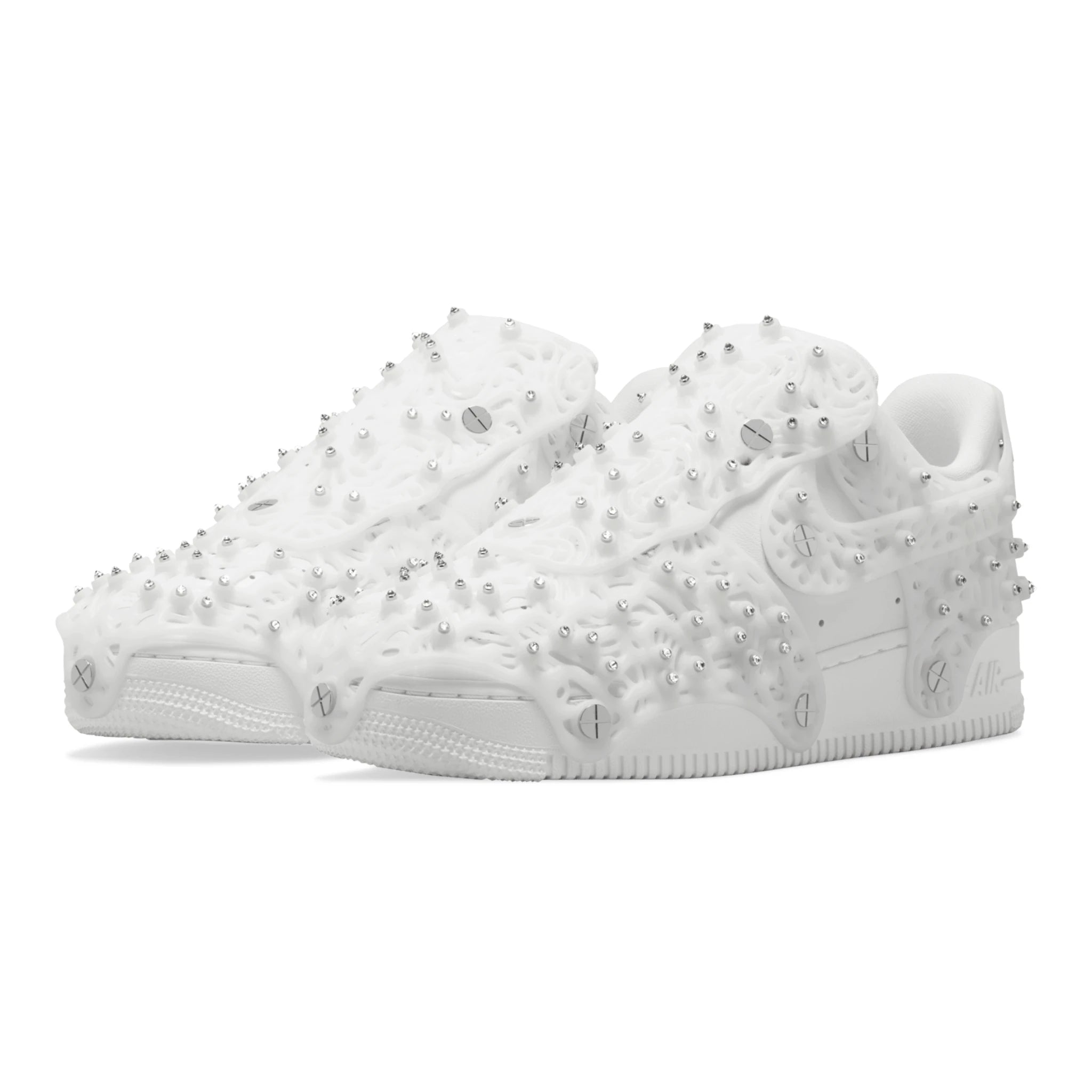 Nike Air Force 1 Low Swarovski Retroreflektierende Kristalle Weiß (Damen) - CV7668-100
