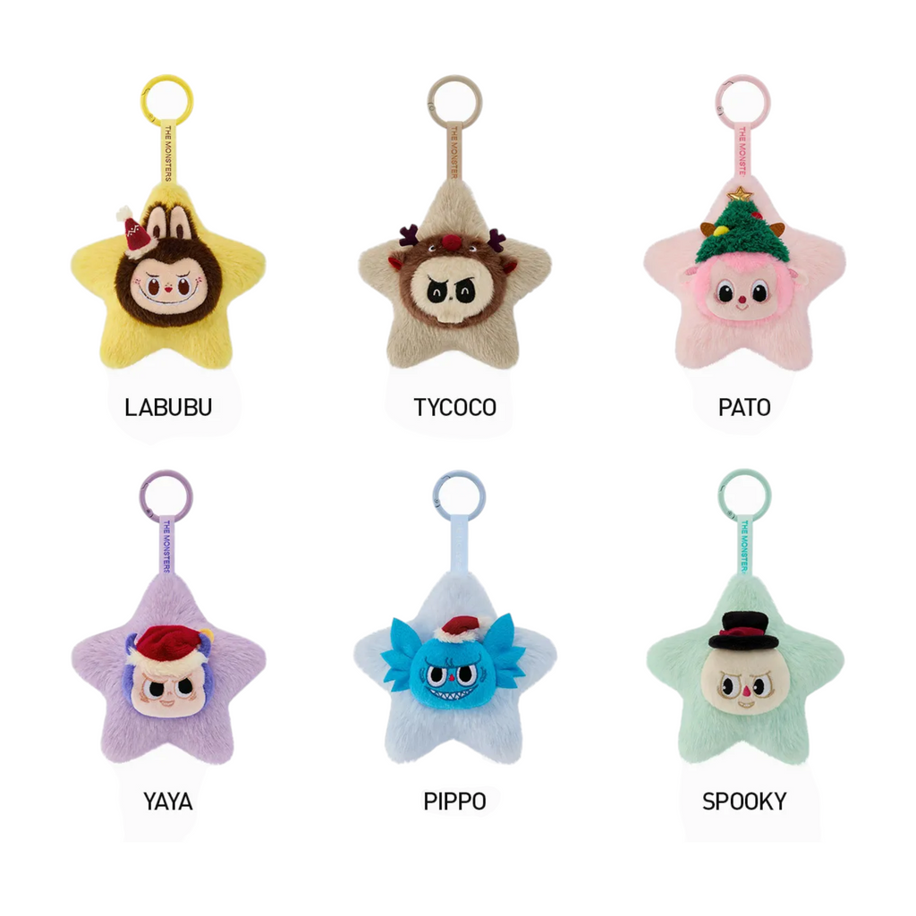 Pop Mart Labubu The Monsters Classic Series Glitzernder Plüschanhänger, einzeln (Blindbox)