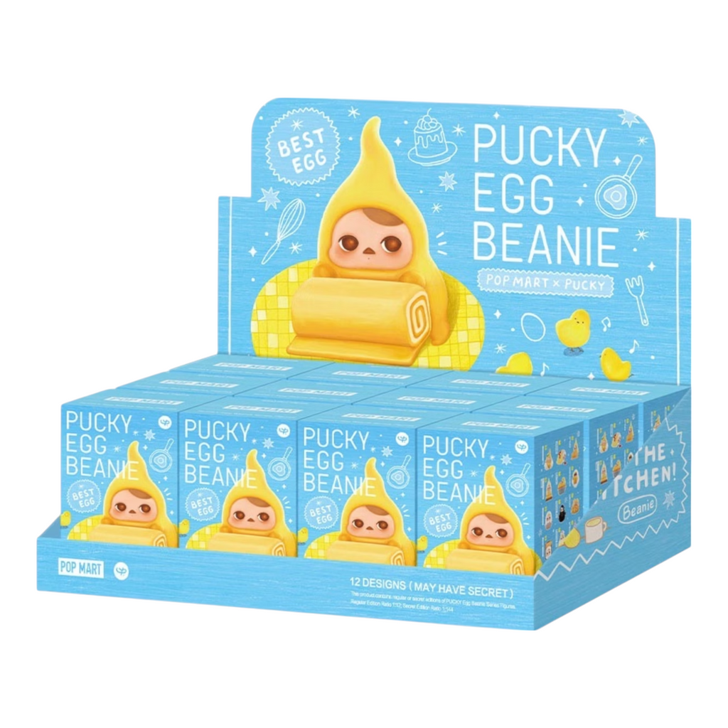 Pop Mart PUCKY Egg Beanie Series Figure Sealed Case (12 Blind Box)