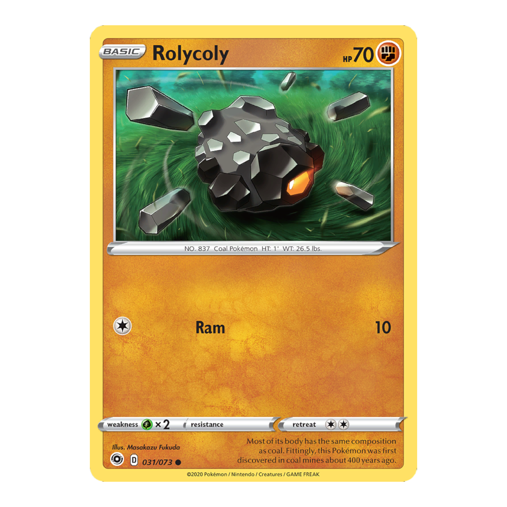 Pokémon Rolycoly [Reverse Holo] #031/073