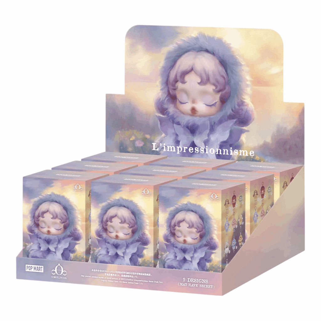 Pop Mart L'impressionnisme θSKULLPANDA Series Plush Doll Sealed Case (9 Blind Box)