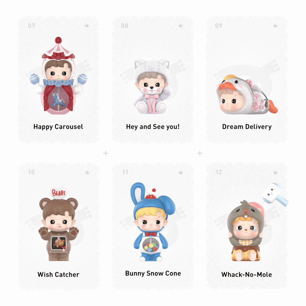 Pop Mart Hacipupu Rolling Time Machine Series Figures Sealed Case (12 Blind Box)