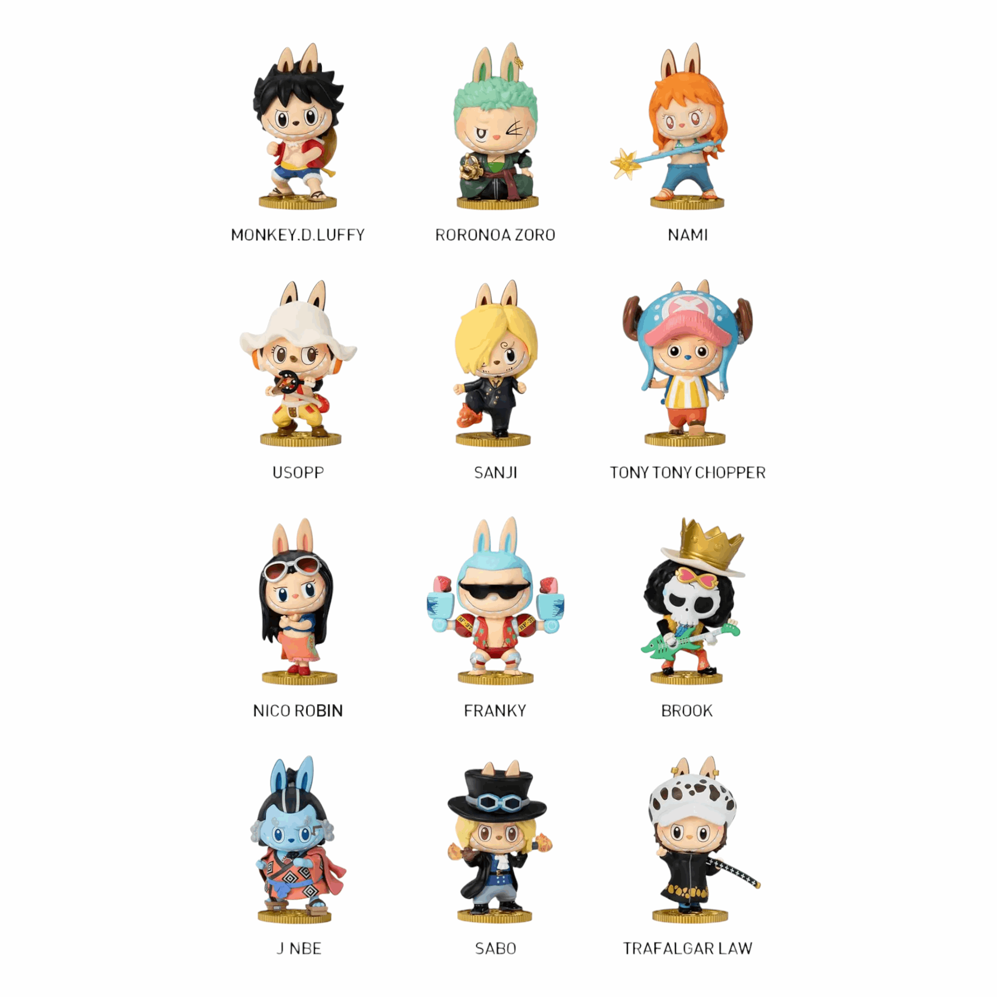 POP MART THE MONSTERS x ONE PIECEフィギュア Pop Mart The Monsters x One Piece Series Single (Blind Box