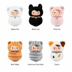 Pop Mart PUCKY Roly-Poly Kitty Series Vinyl Plush Sealed Case (6 Blind Box)