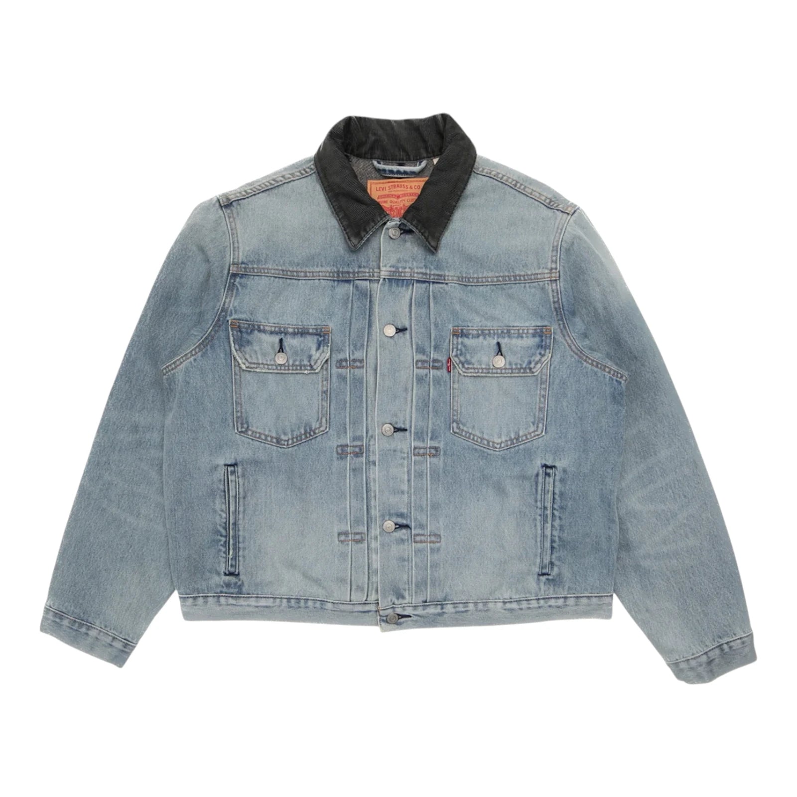 stussy × levi's embossed trucker jacket Stussy x Levi's Embossed Praglad Trucker Jacket Stussy