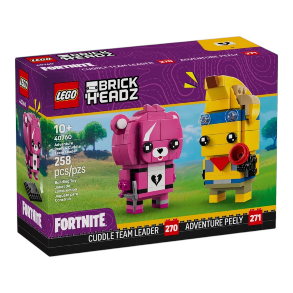 LEGO 40760 BrickHeadz Przygodowy Skórek z Tropików i Dowódczyni Drużyny Przytulanek