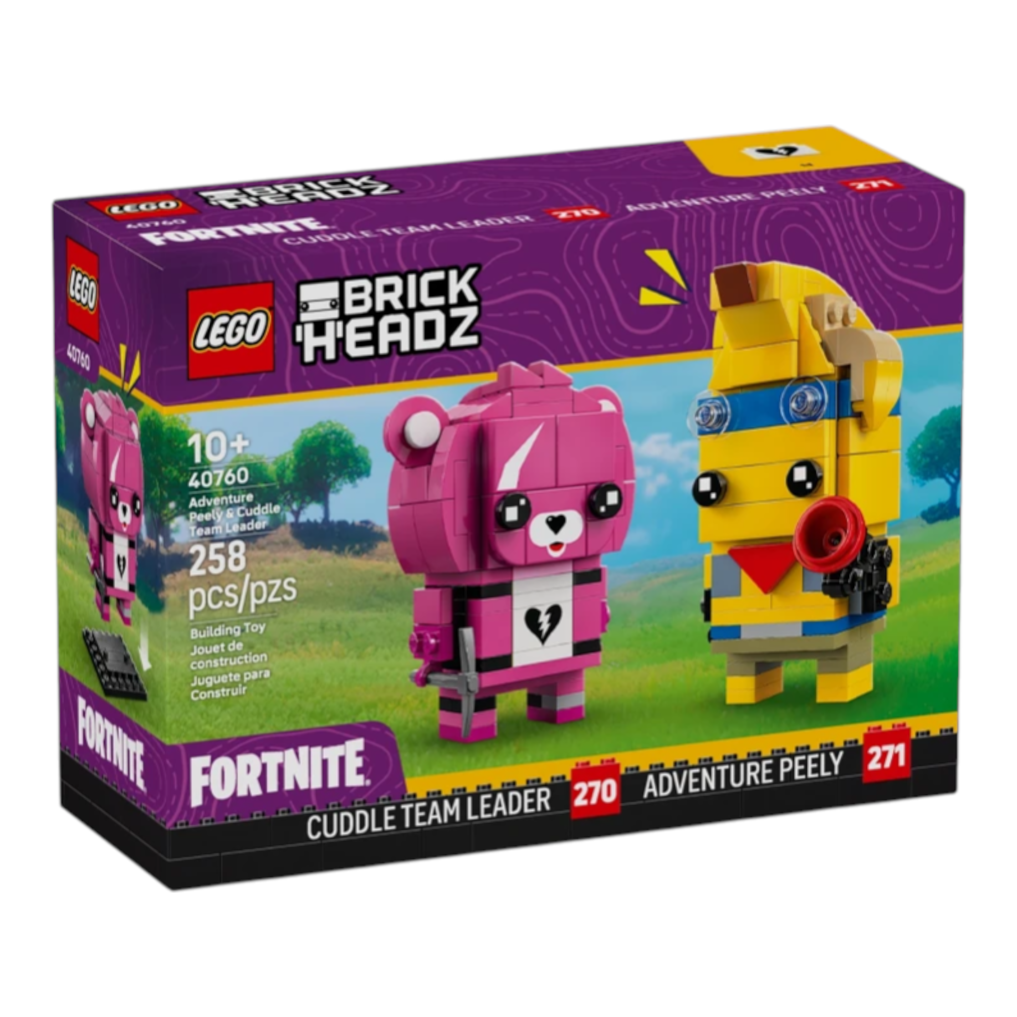 LEGO 40760 BrickHeadz Przygodowy Skórek z Tropików i Dowódczyni Drużyny Przytulanek