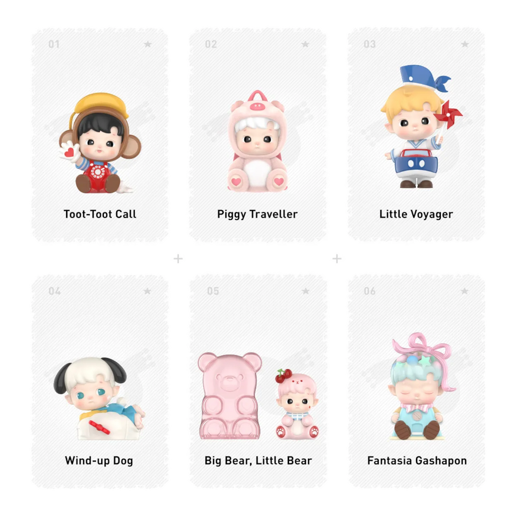 Pop Mart Hacipupu Rolling Time Machine Series Figures Single Blind Box Single (Blind Box)