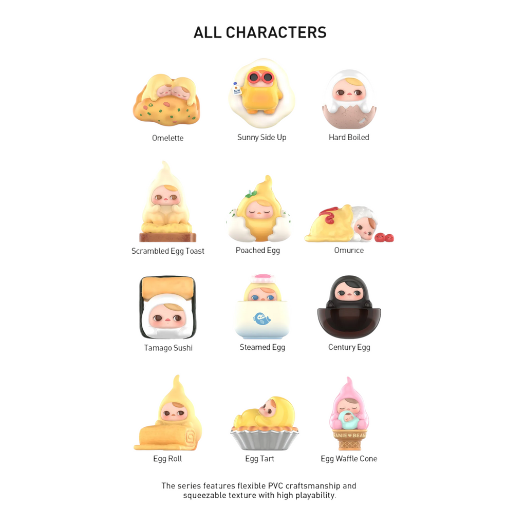 Pop Mart PUCKY Egg Beanie Series Figure Sealed Case (12 Blind Box)