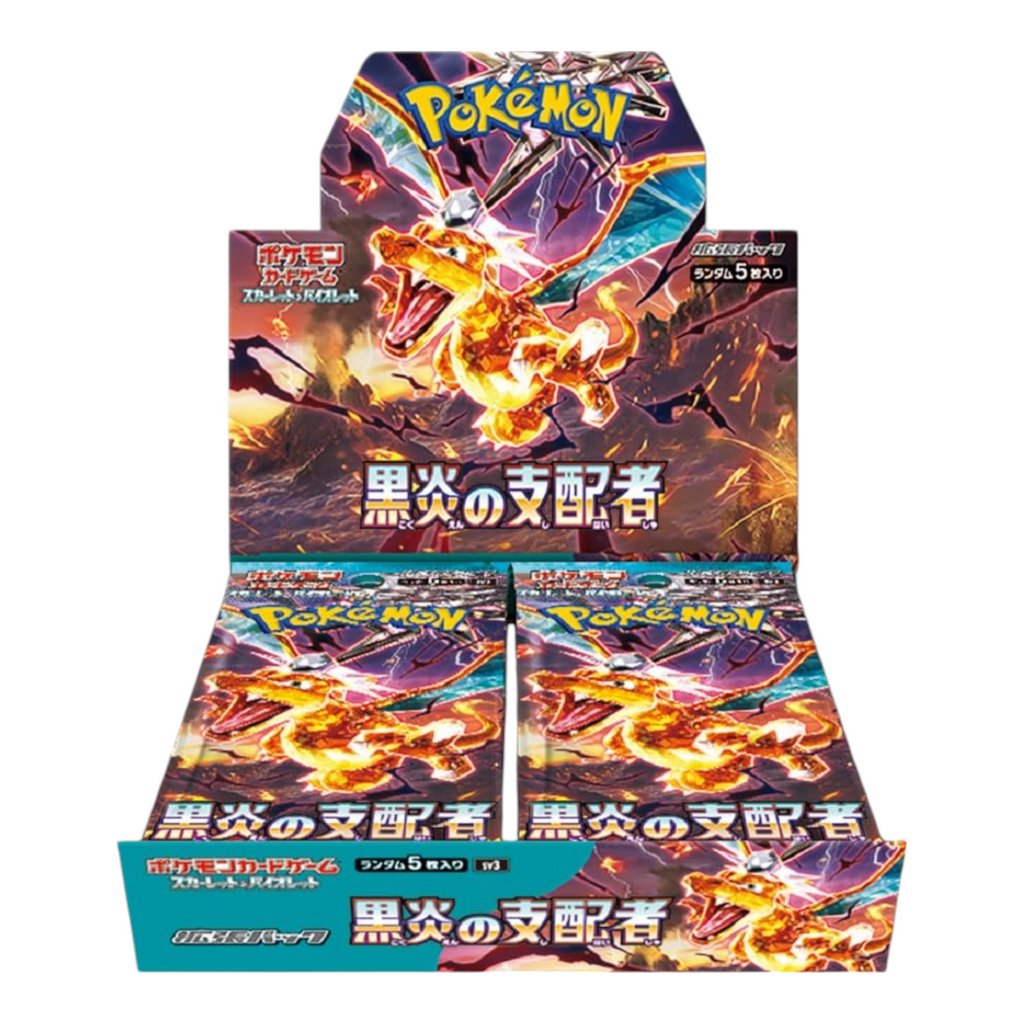 Pokemon Kartenspiel Scarlet &amp; Violet Erweiterungspaket "Herrscher der schwarzen Flamme" Box Japan