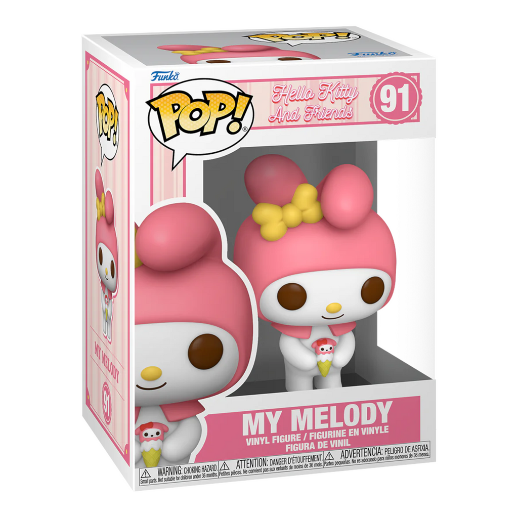 Funko POP! (80316) : My Melody with Ice Cream (91) POP! Sanrio: Hello Kitty & Friends