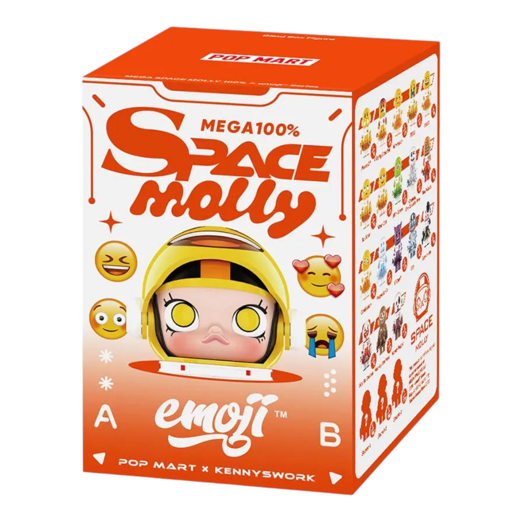 Pop Mart Mega Space Molly x emoji Series 100% Single (Blind Box)