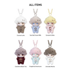 Pop Mart DIMOO Crush on Coffee Series Plush Keychain Sealed Case (6 Blind Box)