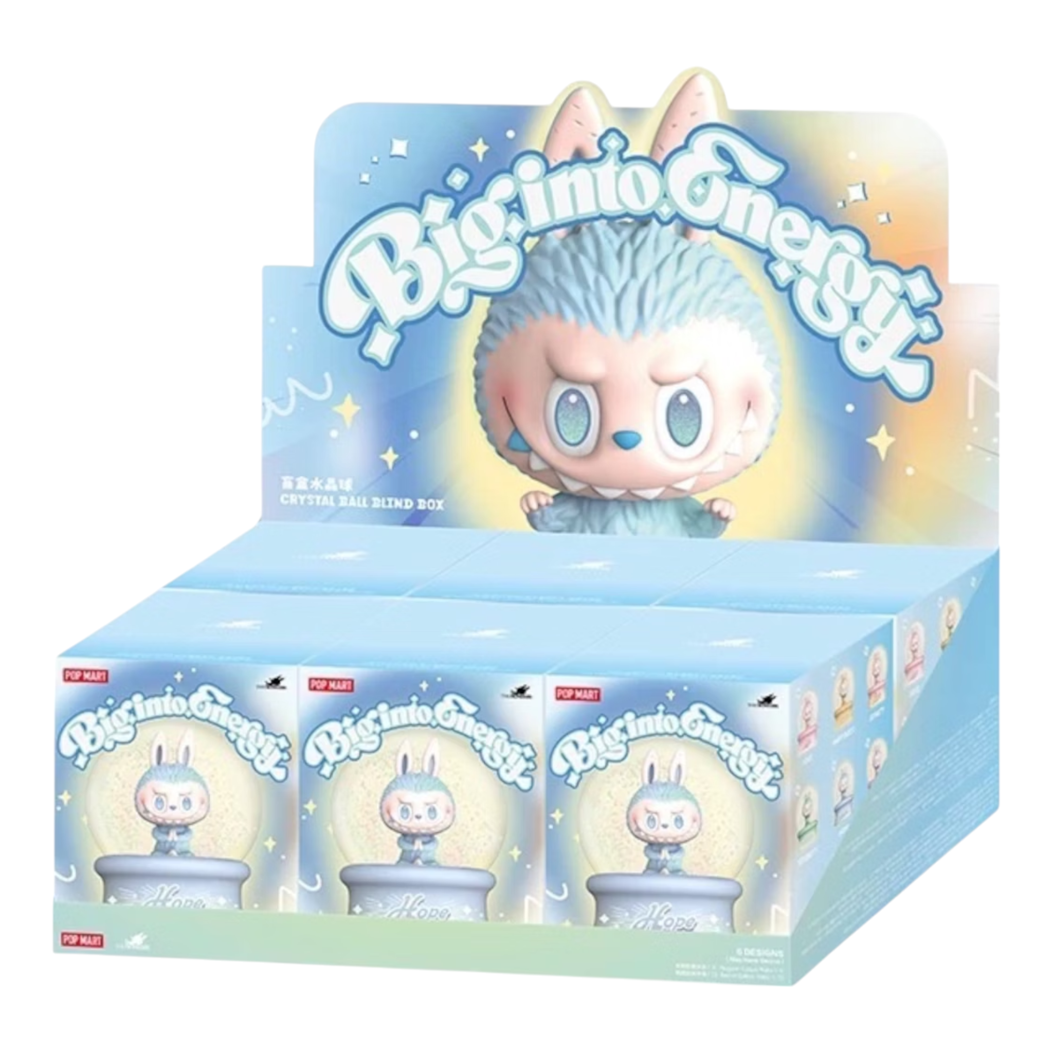 Pop Mart Labubu The Monsters Big into Energy Series Crystal Ball Sealed Case (6 Blind Box)