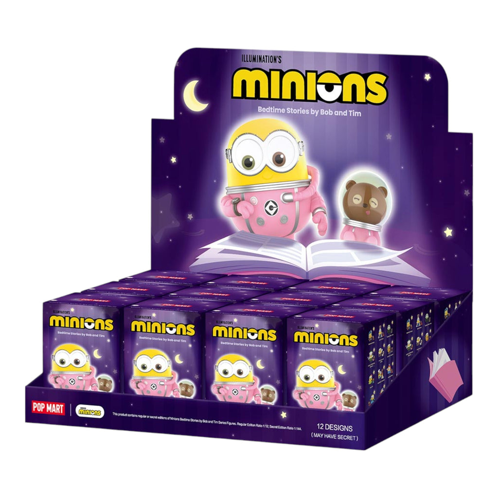 Pop Mart Minions Gutenachtgeschichten von Bob und Tim, Figurenserie, versiegelte Kiste (9 Blindboxen)