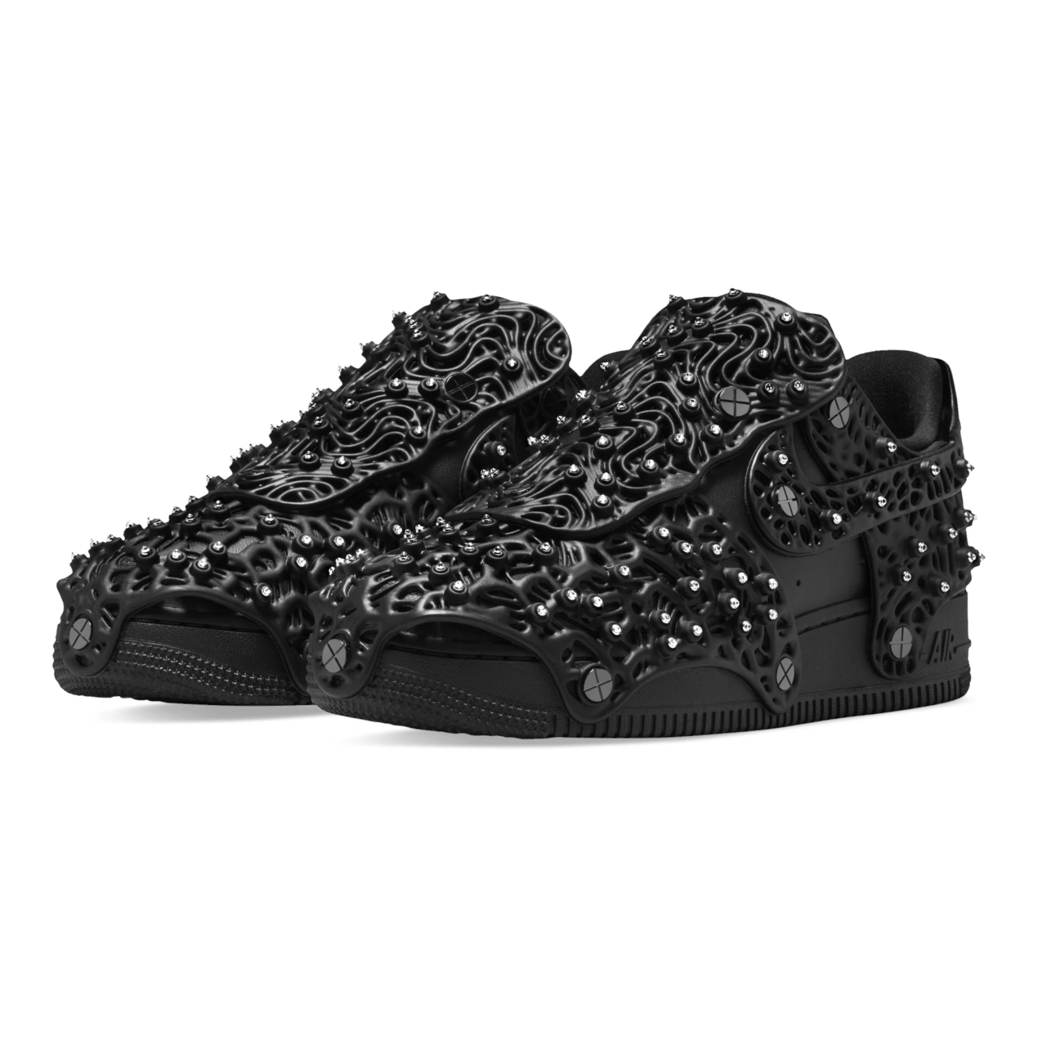 Nike Air Force 1 Low Swarovski Retroreflektierende Kristalle Schwarz (Damen) - CV7668-001