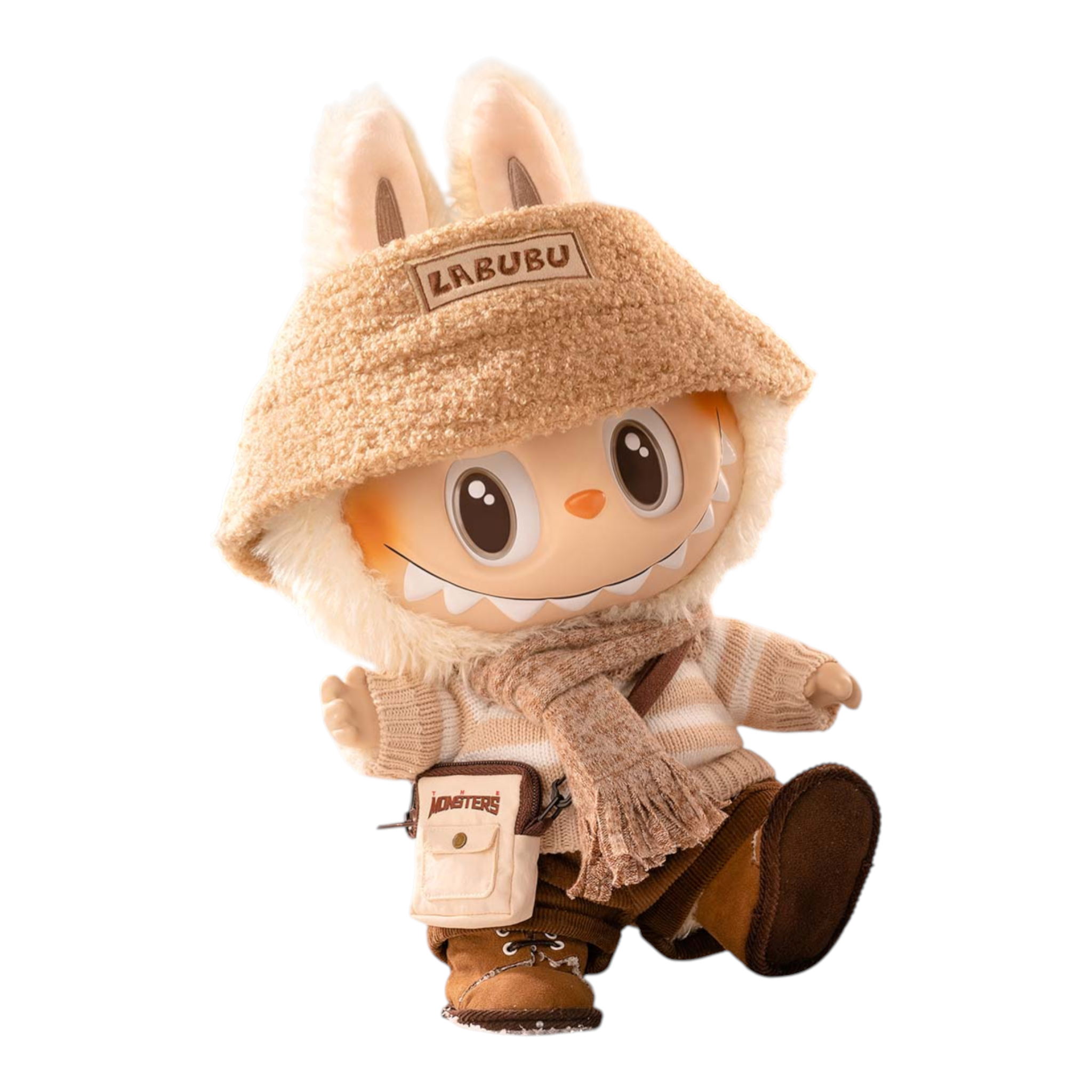 Pop Mart Labubu, die Monster, Dress Be Latte, Vinyl-Plüschpuppe