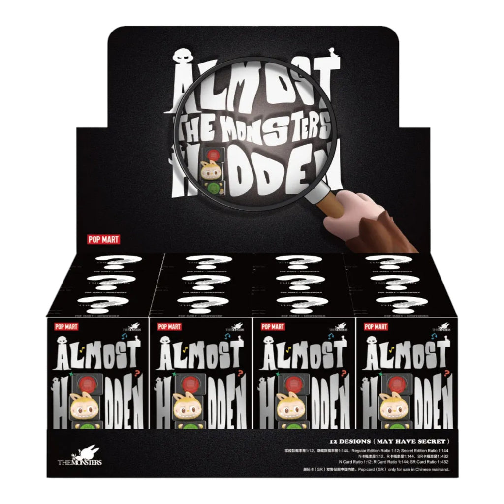 Pop Mart Labubu The Monsters Almost Hidden Series Figures Sealed Case (12 Blind Box)