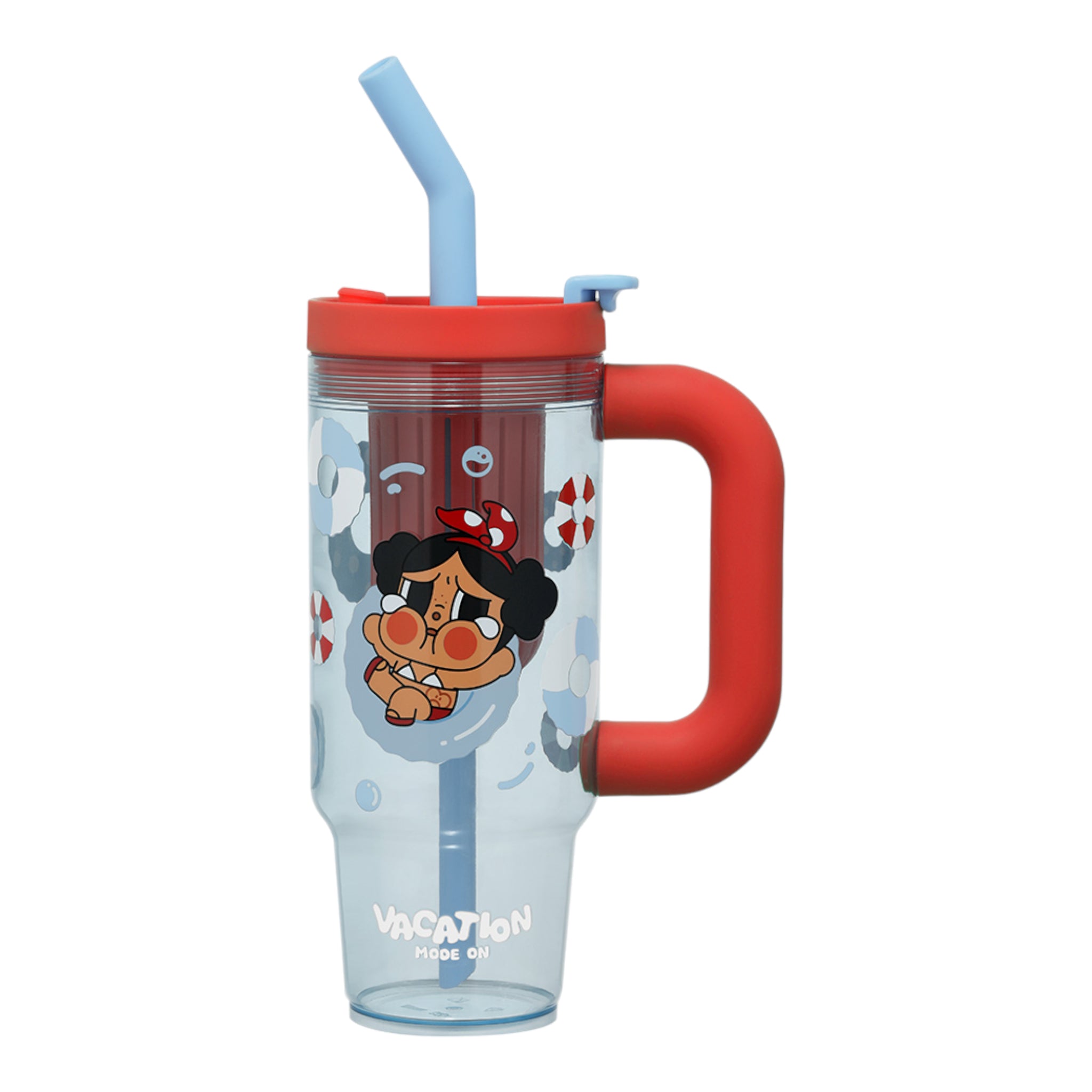 Pop Mart Crybaby Vacation Mode On Series Straw Cup
