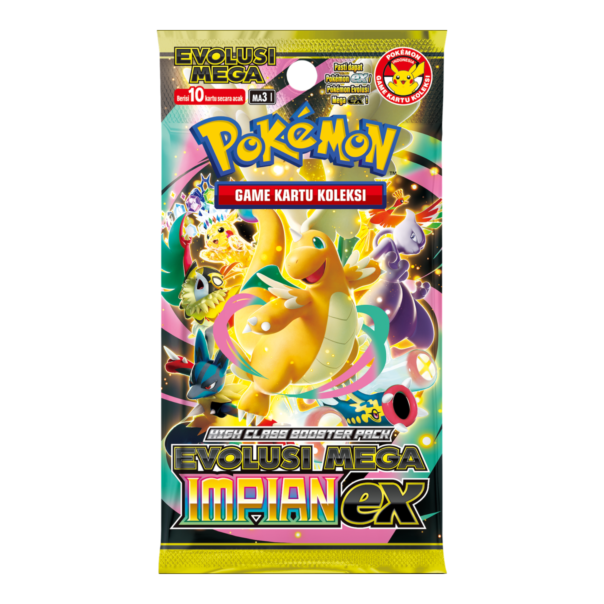 Pokémon TCG MEGA Dream ex (MA3I) Booster Pack Indonesia