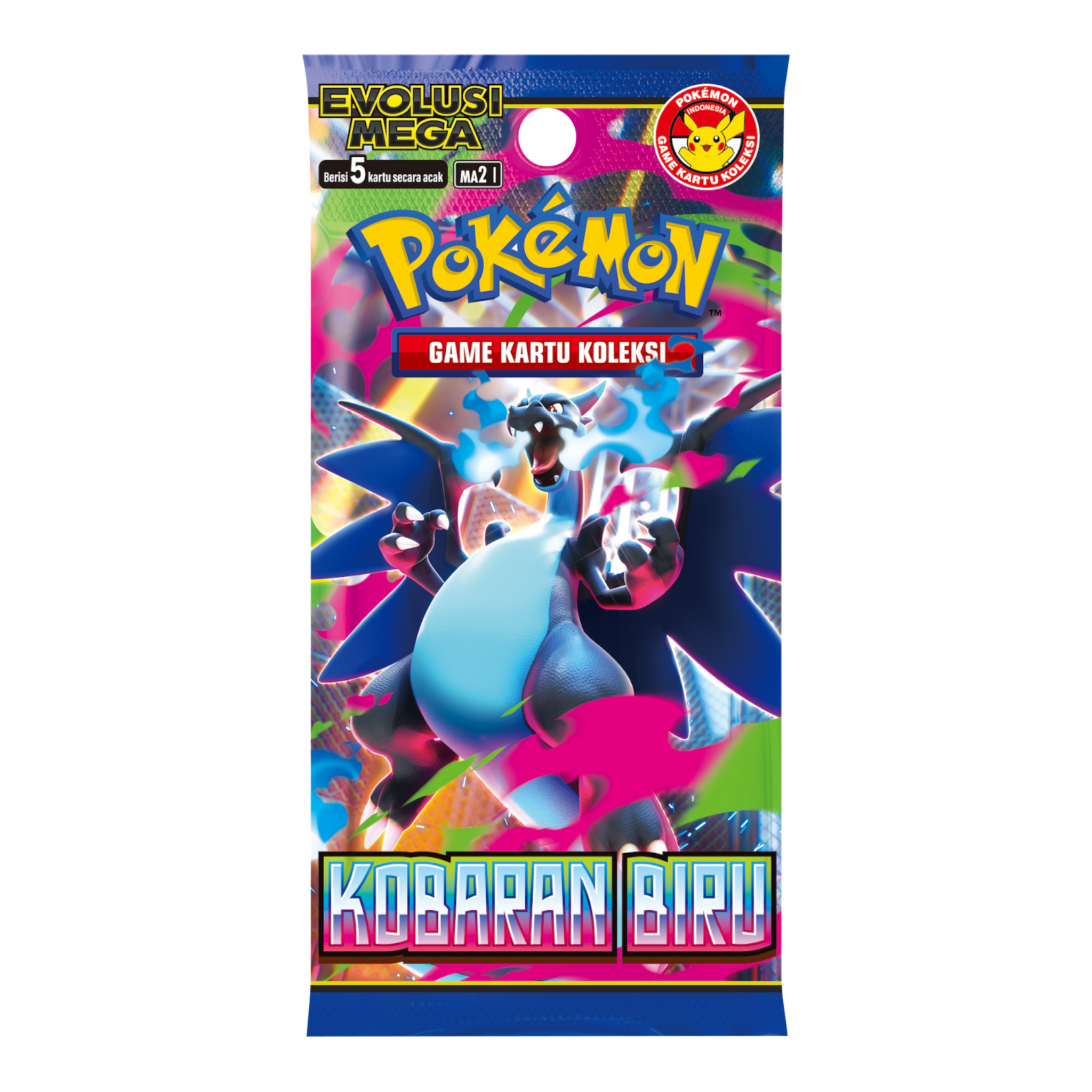 Pokémon TCG Mega Evolution Blue Blaze (MA2I) Booster Pack Indonesia