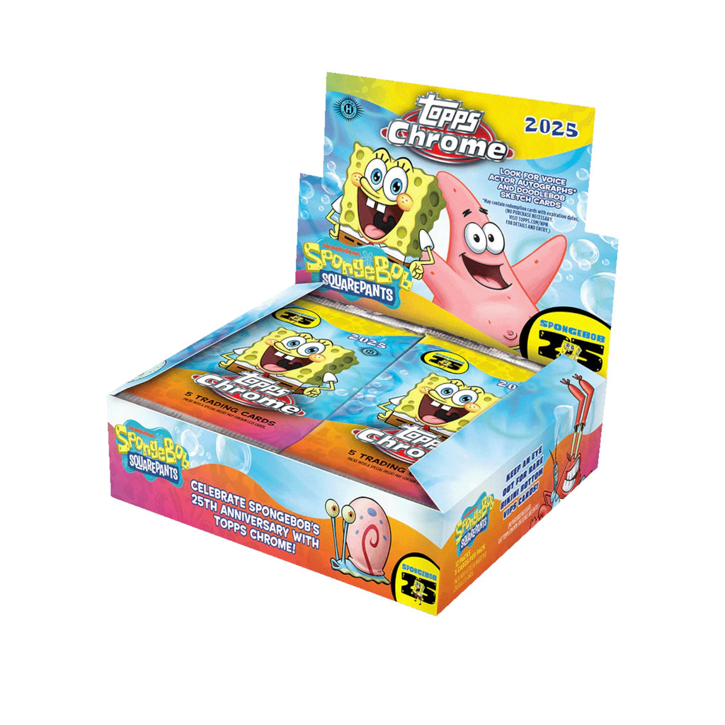 2025 Topps Chrome SpongeBob 25th Anniversary Hobby Box